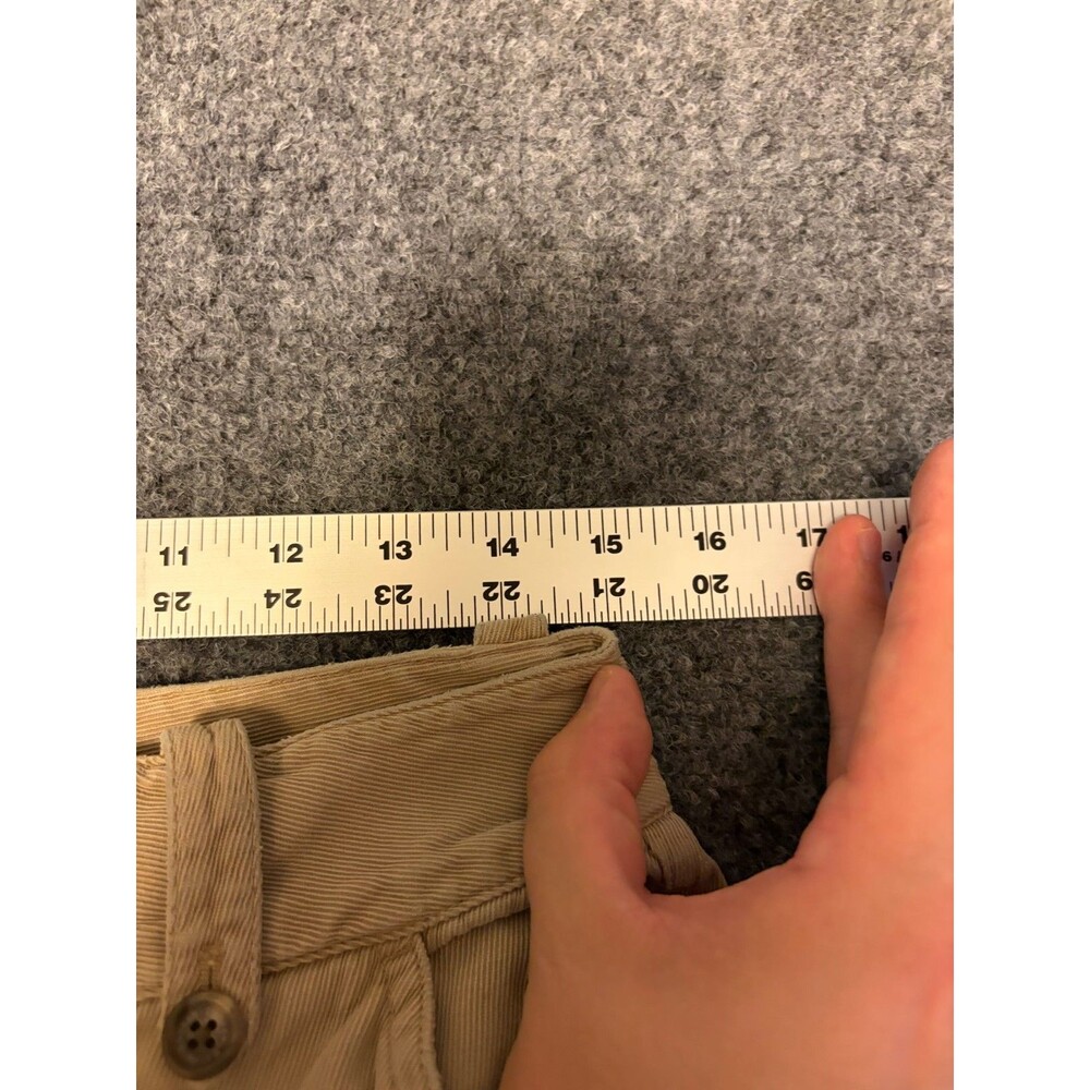 Lauren Ralph Lauren Size 6 Tan Cargo Pants 100% Cotton Zip Pockets Utility - Picture 5 of 7